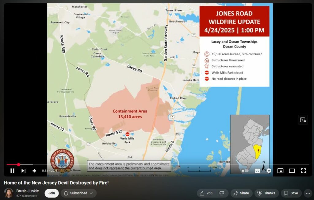 Burn Out Land Grab - New Jersey Pine Barrens JERSEY DEVIL Chupacabra