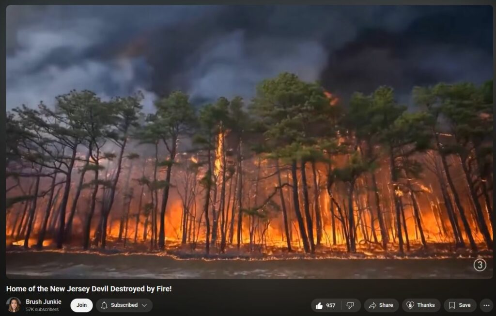 Burn Out Land Grab - New Jersey Pine Barrens JERSEY DEVIL Chupacabra