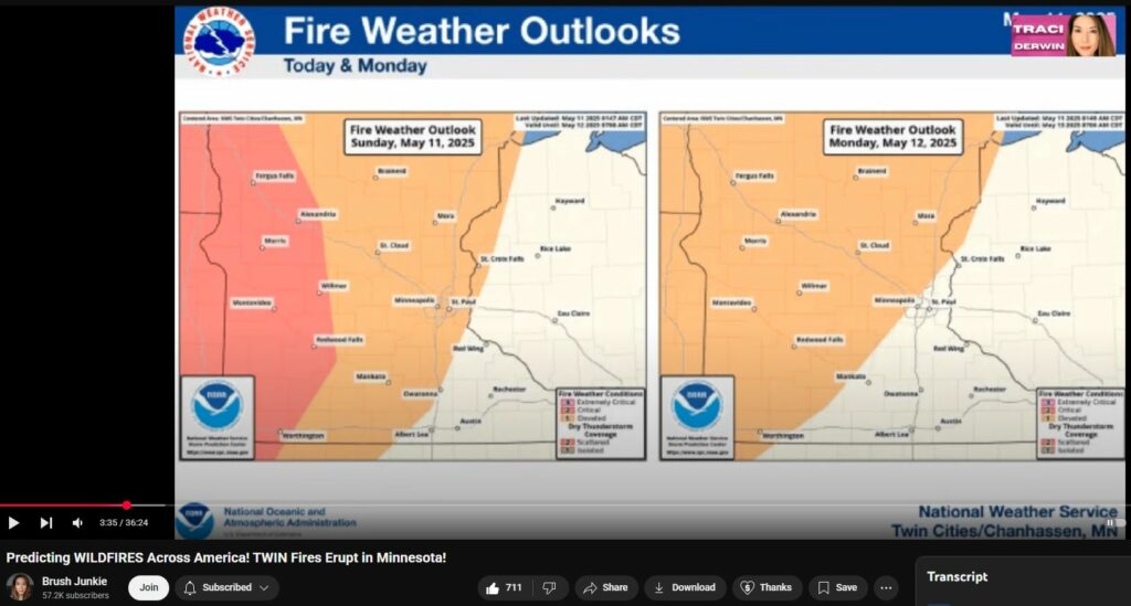 Predicting WILDFIRES Across America! TWIN Fires Erupt in Minnesota!