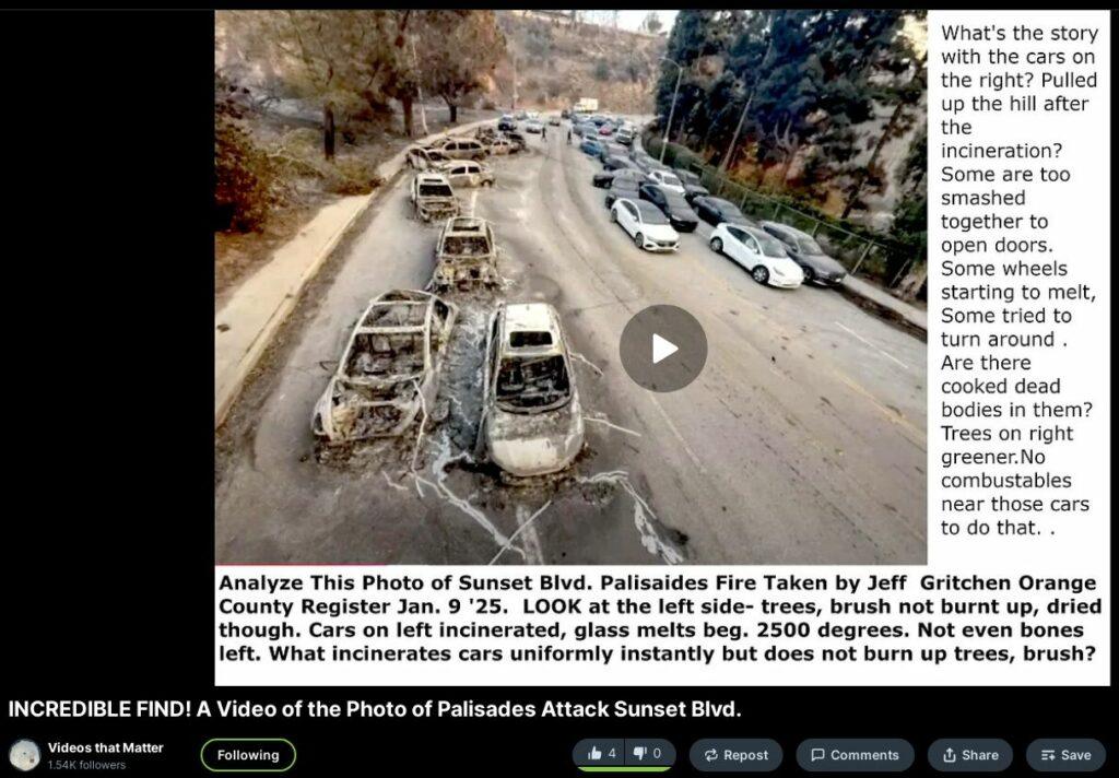 Video of the Photo of Palisades Attack Sunset Blvd