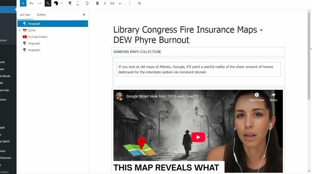 SANBORN MAPS - Library Congress Fire Insurance Maps - DEW Phyre Burnout